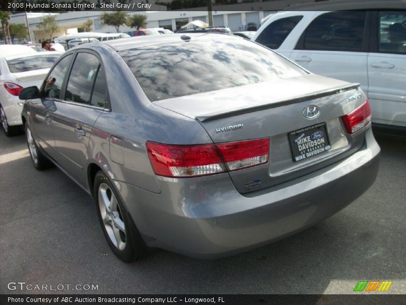 Steel Gray / Gray 2008 Hyundai Sonata Limited