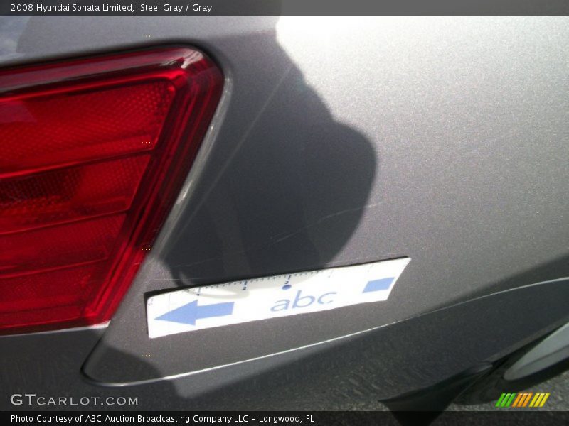 Steel Gray / Gray 2008 Hyundai Sonata Limited