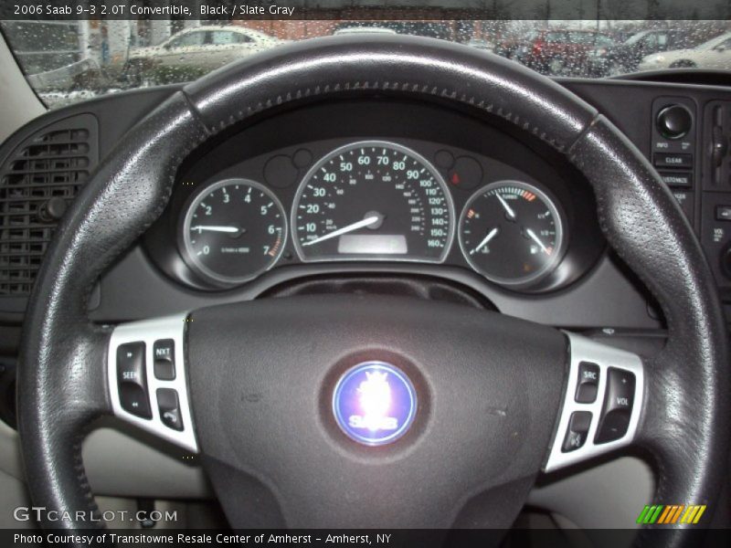 Black / Slate Gray 2006 Saab 9-3 2.0T Convertible
