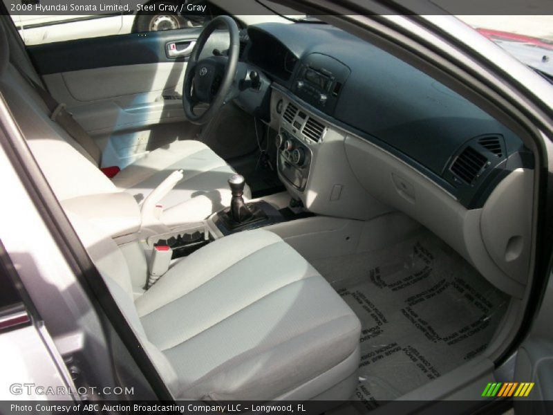 Steel Gray / Gray 2008 Hyundai Sonata Limited