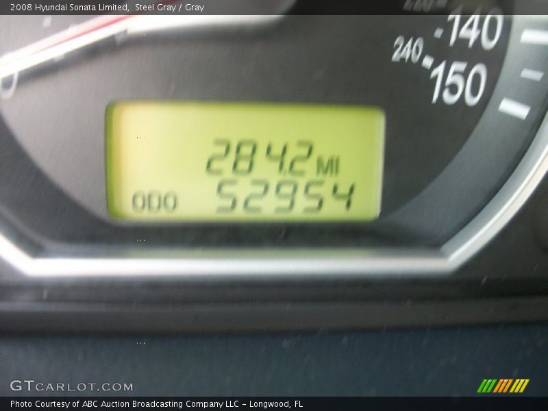Steel Gray / Gray 2008 Hyundai Sonata Limited
