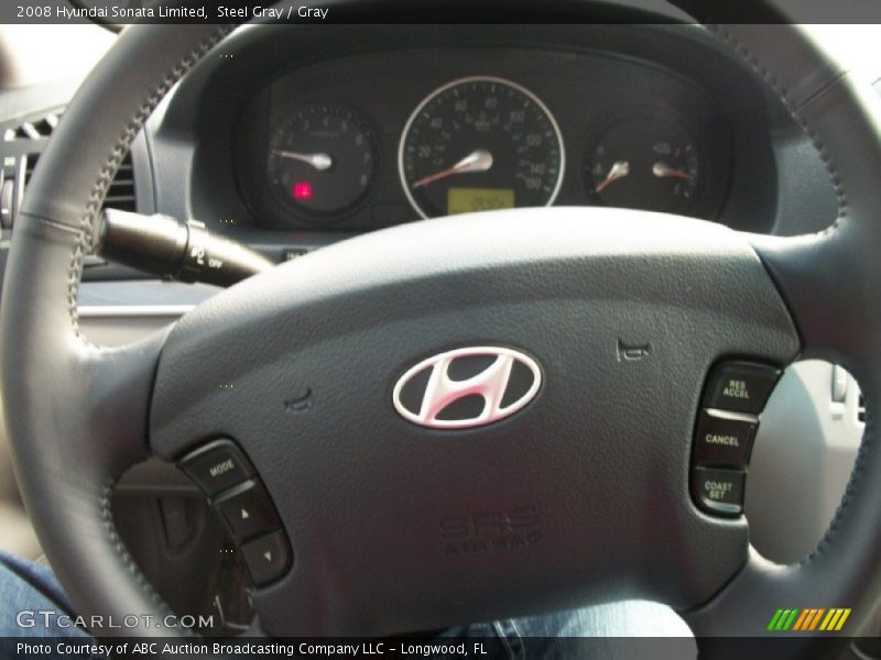 Steel Gray / Gray 2008 Hyundai Sonata Limited