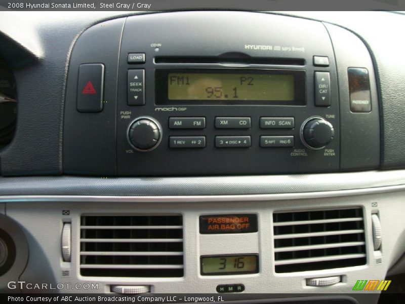 Steel Gray / Gray 2008 Hyundai Sonata Limited