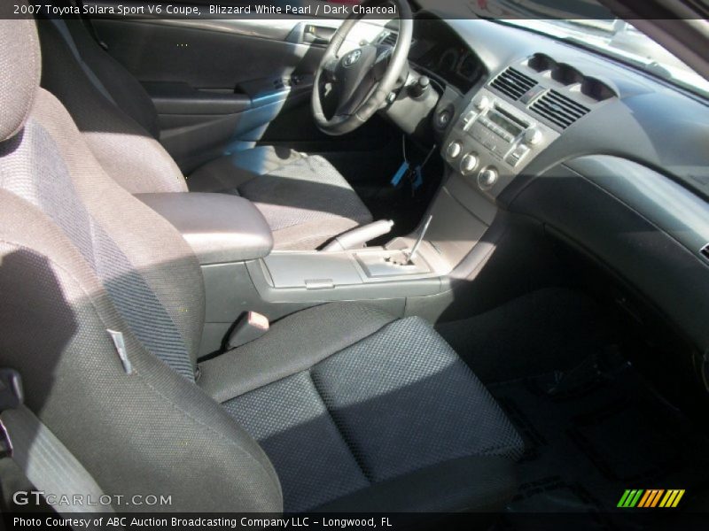 Blizzard White Pearl / Dark Charcoal 2007 Toyota Solara Sport V6 Coupe
