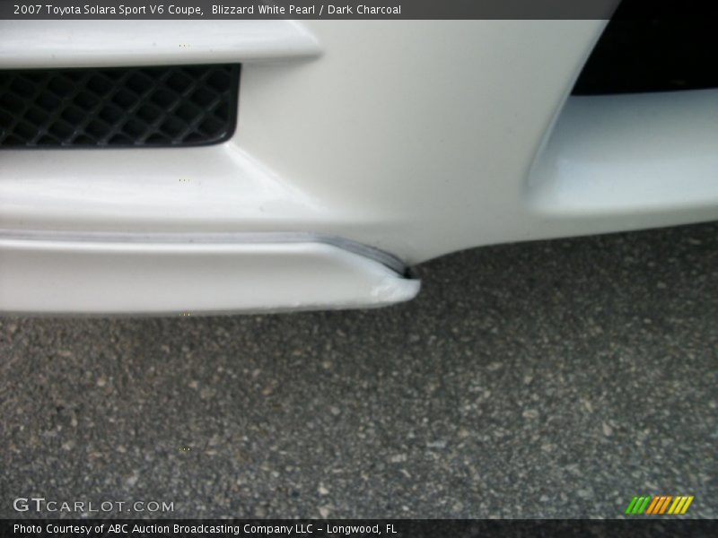 Blizzard White Pearl / Dark Charcoal 2007 Toyota Solara Sport V6 Coupe