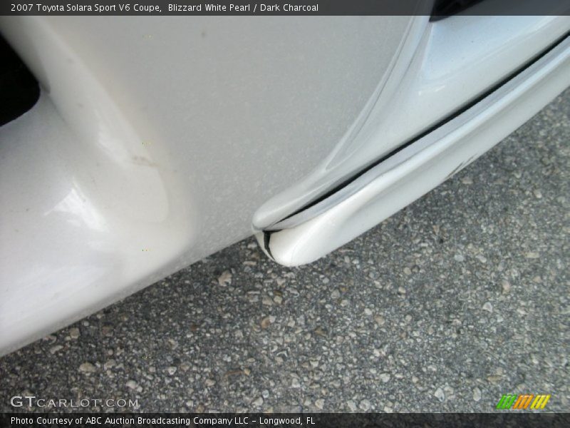 Blizzard White Pearl / Dark Charcoal 2007 Toyota Solara Sport V6 Coupe