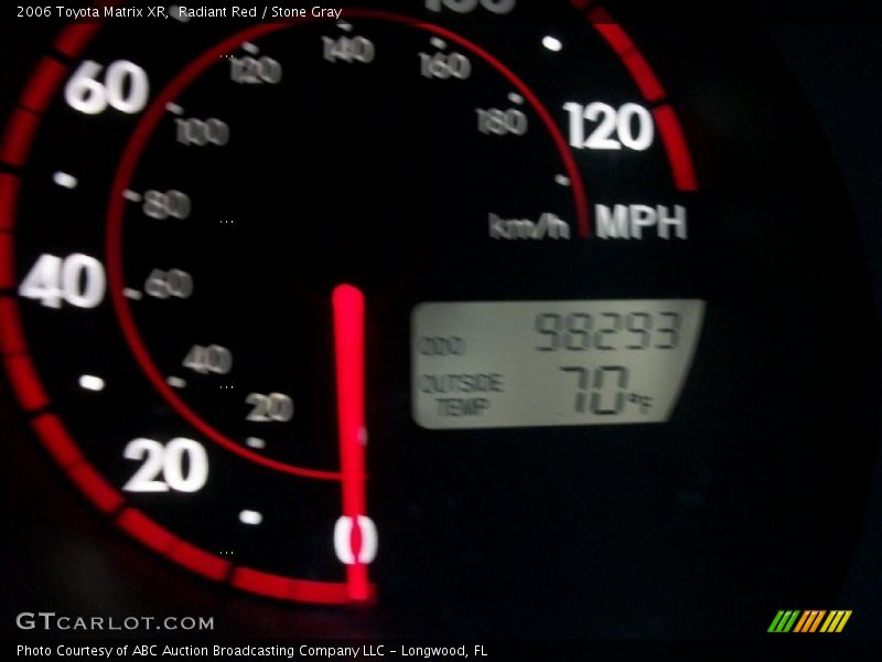 Radiant Red / Stone Gray 2006 Toyota Matrix XR