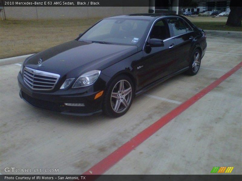 Black / Black 2010 Mercedes-Benz E 63 AMG Sedan