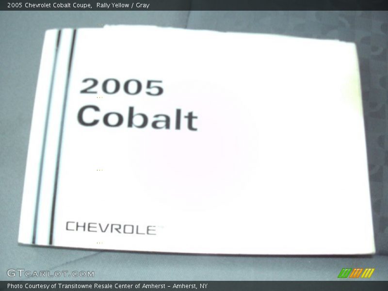 Rally Yellow / Gray 2005 Chevrolet Cobalt Coupe