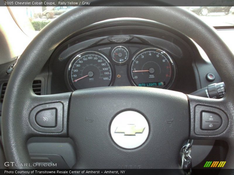 Rally Yellow / Gray 2005 Chevrolet Cobalt Coupe