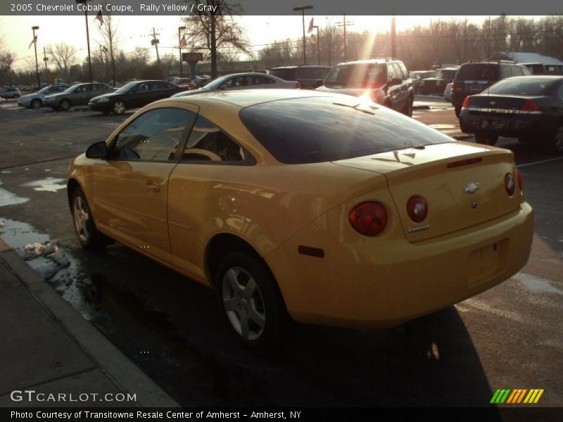 Rally Yellow / Gray 2005 Chevrolet Cobalt Coupe