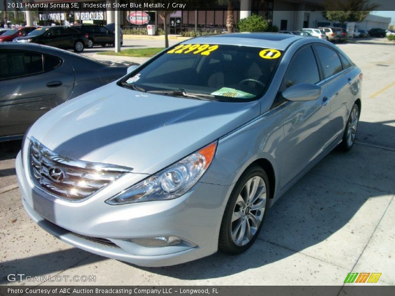 Iridescent Silver Blue Metallic / Gray 2011 Hyundai Sonata SE