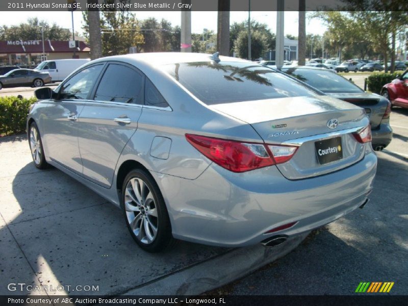 Iridescent Silver Blue Metallic / Gray 2011 Hyundai Sonata SE