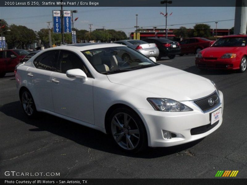 Starfire White Pearl / Ecru Beige 2010 Lexus IS 250
