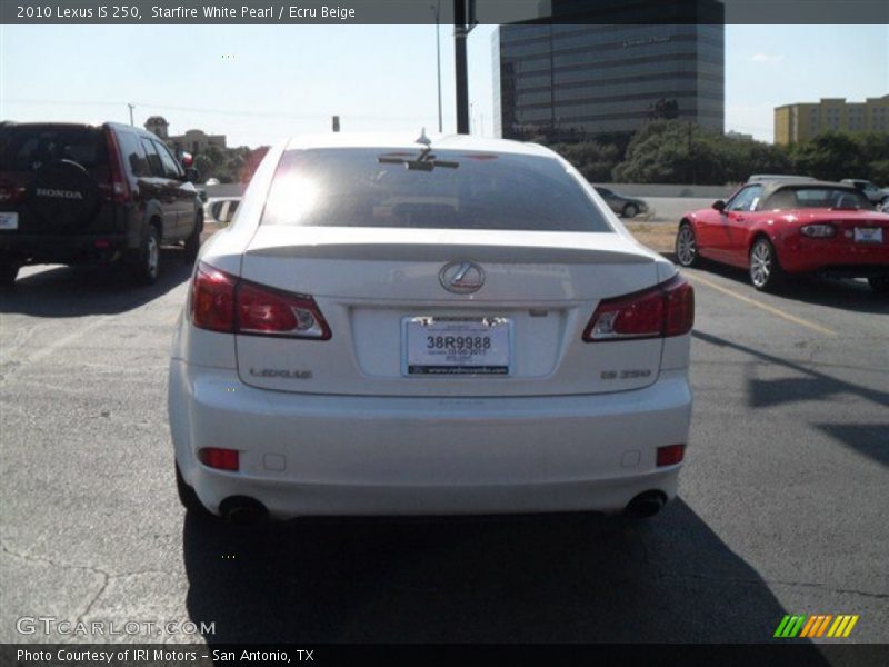 Starfire White Pearl / Ecru Beige 2010 Lexus IS 250