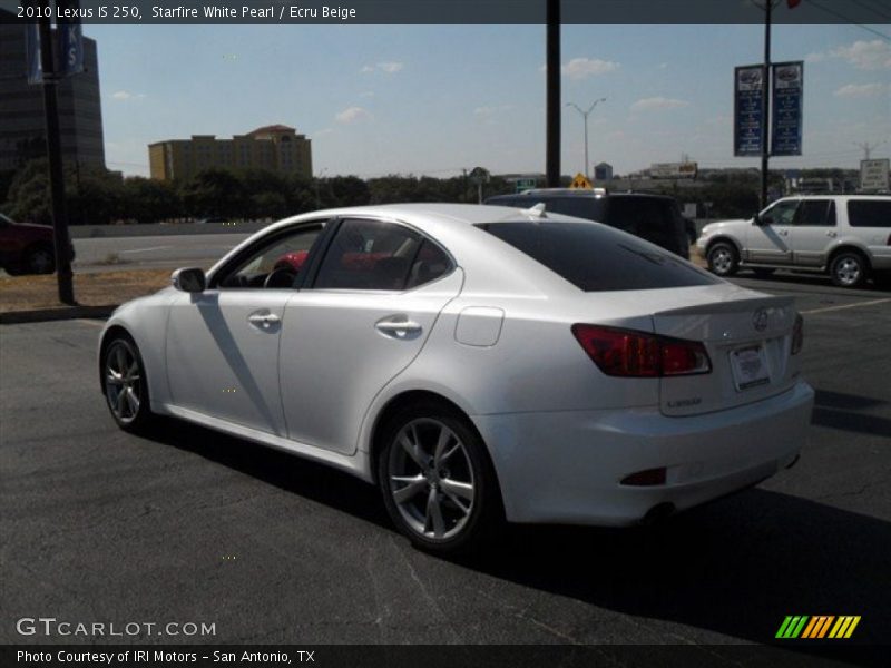 Starfire White Pearl / Ecru Beige 2010 Lexus IS 250