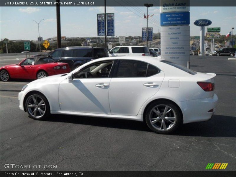Starfire White Pearl / Ecru Beige 2010 Lexus IS 250