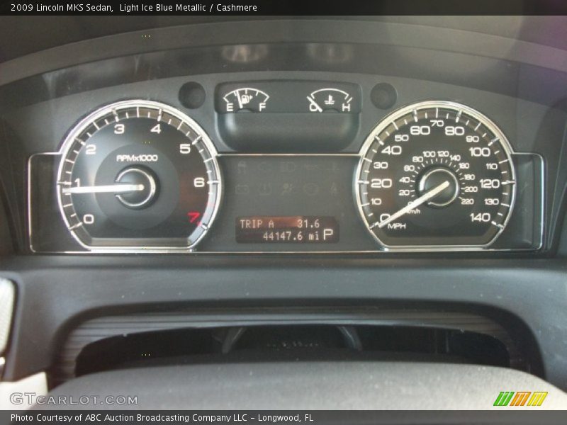 Light Ice Blue Metallic / Cashmere 2009 Lincoln MKS Sedan