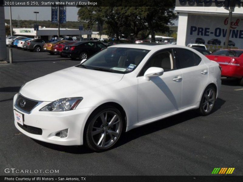 Starfire White Pearl / Ecru Beige 2010 Lexus IS 250