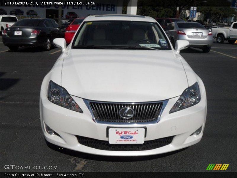 Starfire White Pearl / Ecru Beige 2010 Lexus IS 250