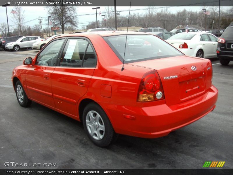 Retro Red / Gray 2005 Hyundai Accent GLS Sedan