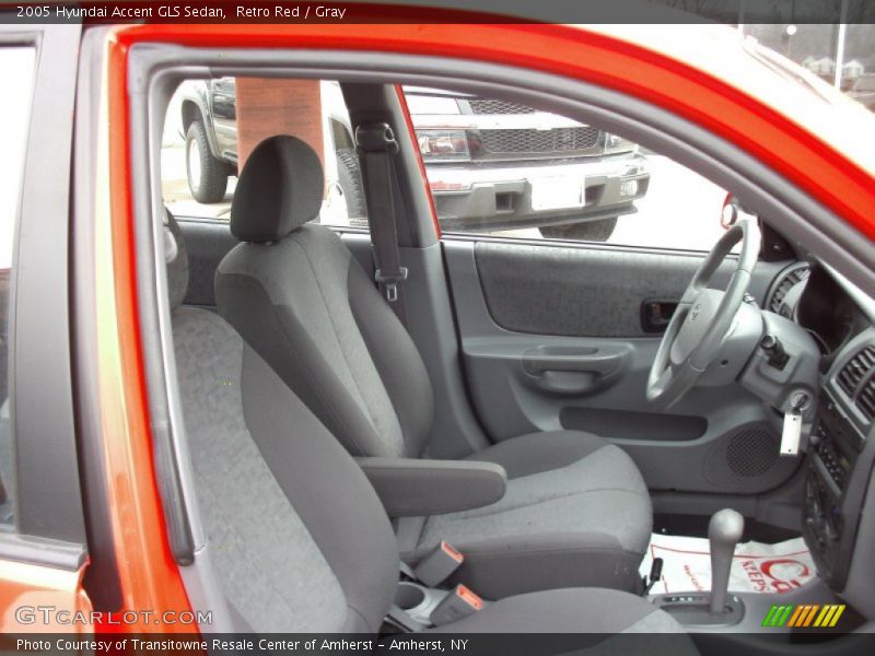 Retro Red / Gray 2005 Hyundai Accent GLS Sedan