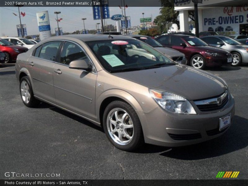 Bronzed Pewter Metallic / Tan 2007 Saturn Aura XE