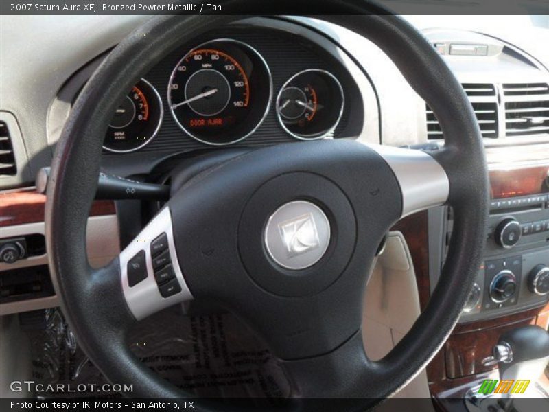 Bronzed Pewter Metallic / Tan 2007 Saturn Aura XE