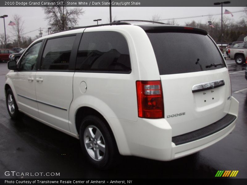 Stone White / Dark Slate Gray/Light Shale 2010 Dodge Grand Caravan SXT
