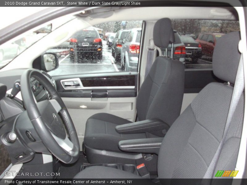 Stone White / Dark Slate Gray/Light Shale 2010 Dodge Grand Caravan SXT