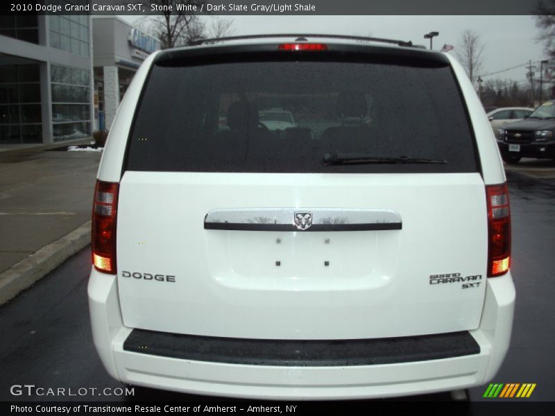 Stone White / Dark Slate Gray/Light Shale 2010 Dodge Grand Caravan SXT