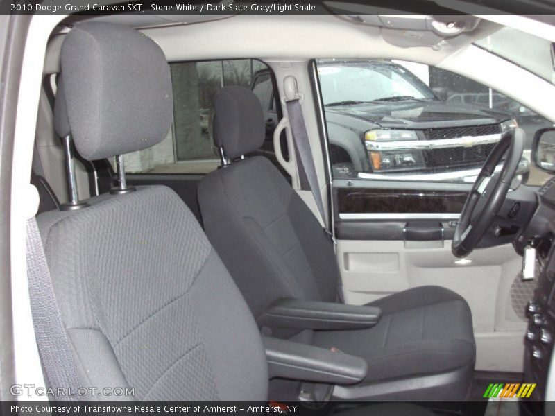 Stone White / Dark Slate Gray/Light Shale 2010 Dodge Grand Caravan SXT