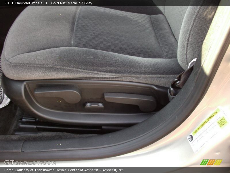Gold Mist Metallic / Gray 2011 Chevrolet Impala LT