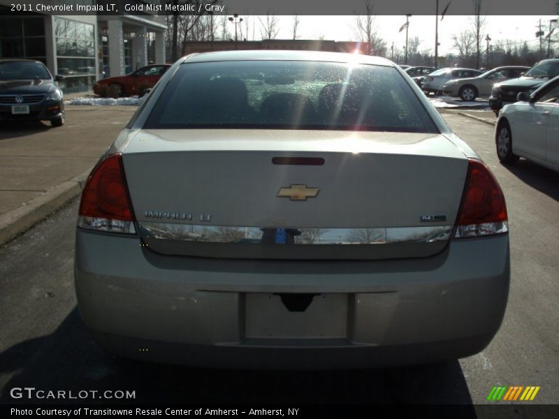 Gold Mist Metallic / Gray 2011 Chevrolet Impala LT