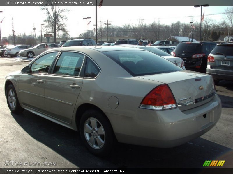Gold Mist Metallic / Gray 2011 Chevrolet Impala LT
