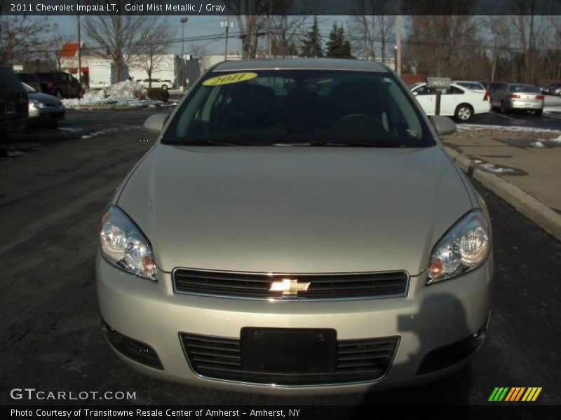 Gold Mist Metallic / Gray 2011 Chevrolet Impala LT