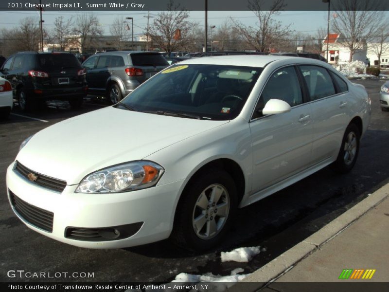 Summit White / Gray 2011 Chevrolet Impala LT