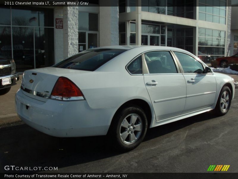 Summit White / Gray 2011 Chevrolet Impala LT