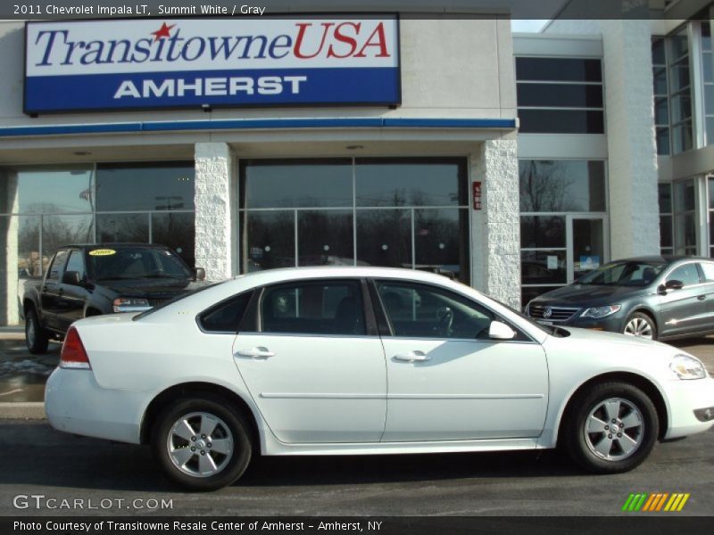Summit White / Gray 2011 Chevrolet Impala LT