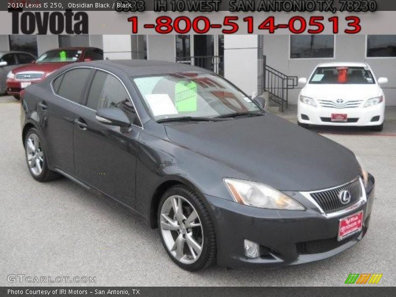 Obsidian Black / Black 2010 Lexus IS 250