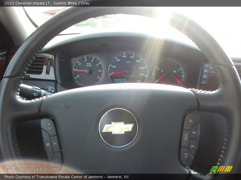 Summit White / Gray 2011 Chevrolet Impala LT