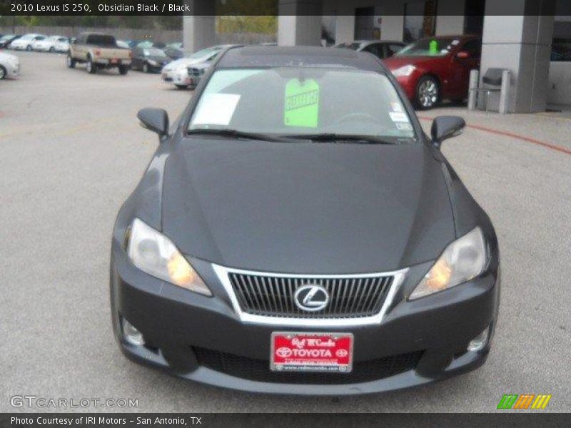 Obsidian Black / Black 2010 Lexus IS 250