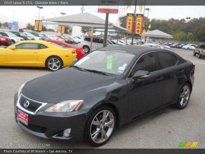 Obsidian Black / Black 2010 Lexus IS 250