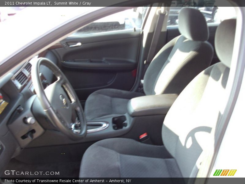 Summit White / Gray 2011 Chevrolet Impala LT