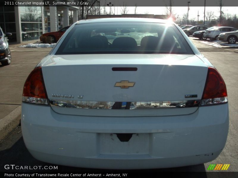Summit White / Gray 2011 Chevrolet Impala LT
