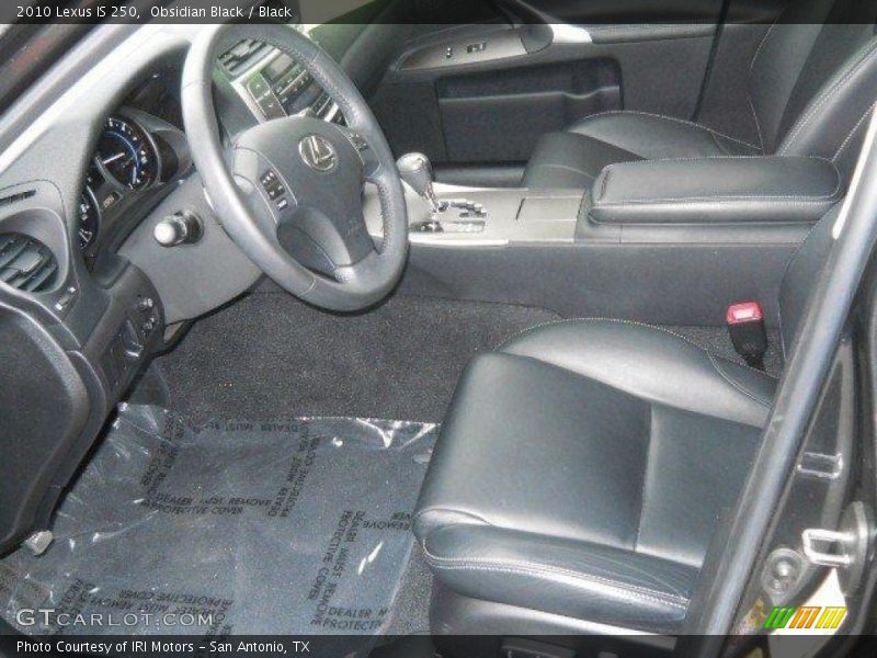 Obsidian Black / Black 2010 Lexus IS 250