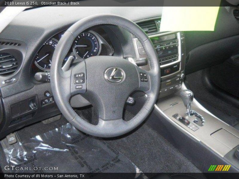 Obsidian Black / Black 2010 Lexus IS 250