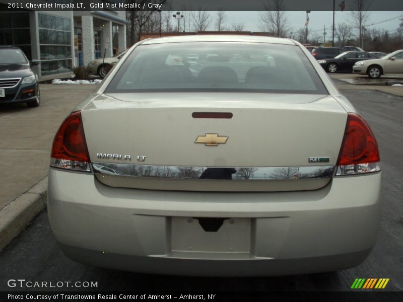 Gold Mist Metallic / Gray 2011 Chevrolet Impala LT