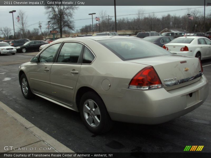 Gold Mist Metallic / Gray 2011 Chevrolet Impala LT