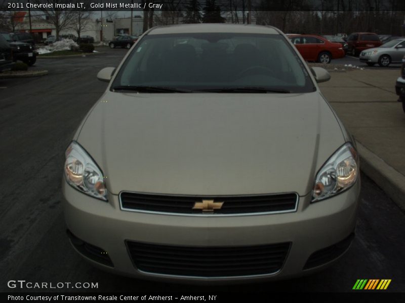 Gold Mist Metallic / Gray 2011 Chevrolet Impala LT
